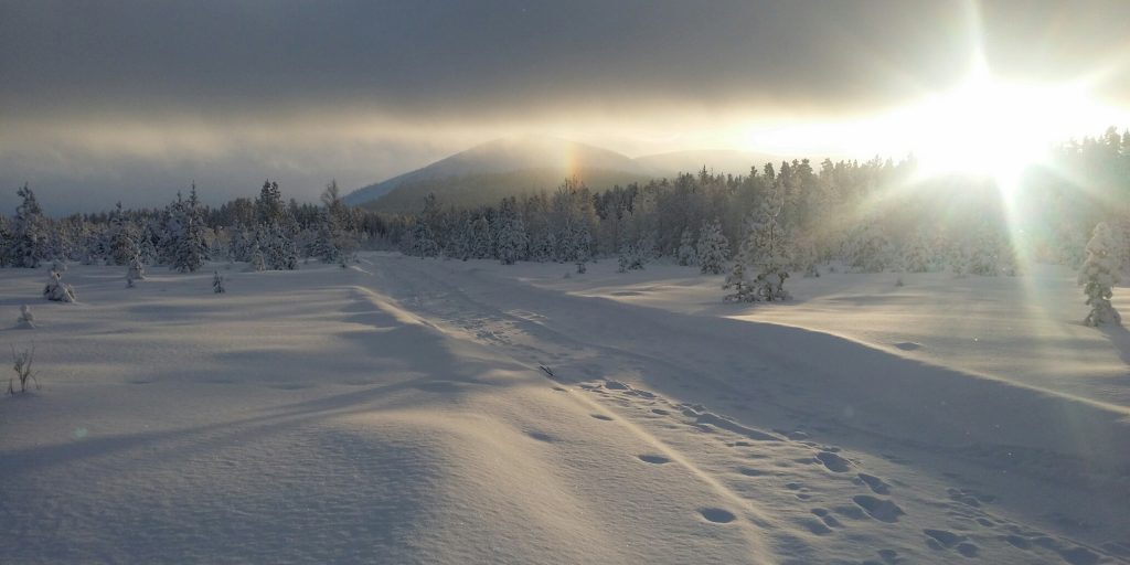 Äkäslompolon valoa 110219